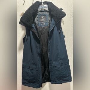 Volcom Women's Navy Vest with Black Accents